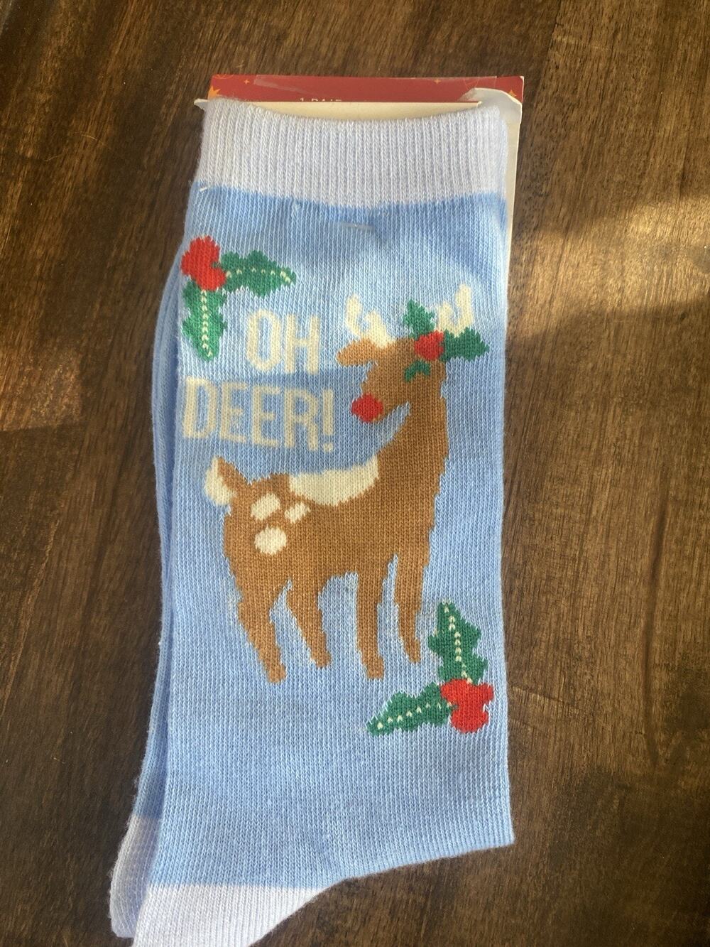 Gertex Christmas Holiday Reindeer Socks 9-11